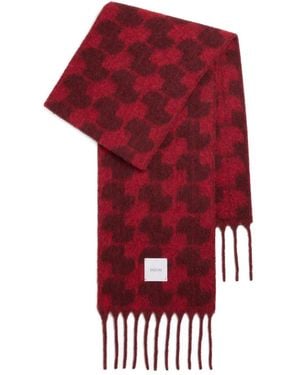 Patou Sciarpa Con Frange - Rosso