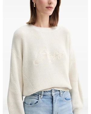 BOSS Jersey con logo - Blanco