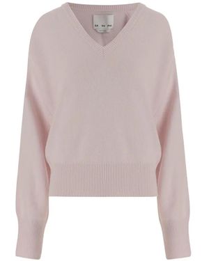 Sa Su Phi Crew-Neck Jumper - Pink