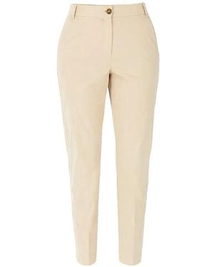 iBlues Button Trousers - Natural