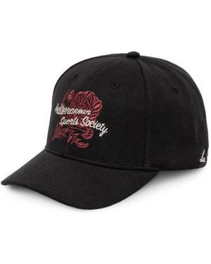 Les Deux Cappello Da Baseball Con Ricamo - Nero