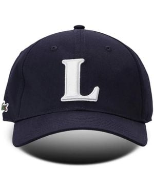 Lacoste Cappello Da Baseball Con Ricamo - Blu