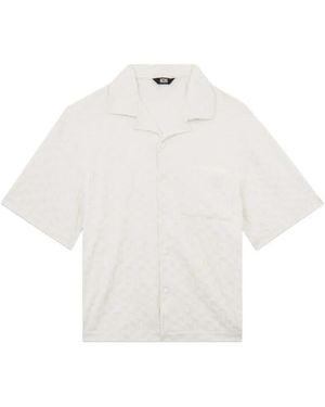 Gcds Monogram-Patterned Shirt - White