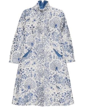Shiatzy Chen Scape-Of-Curve Coat - Blue