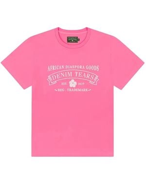 DENIM TEARS Adg T-Shirt - Pink