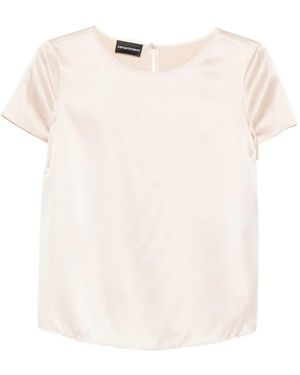 Emporio Armani Silk Top - Natural