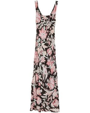 Alix Of Bohemia Floral-Print Silk Dress - White