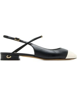 Jennifer Chamandi Mattia Cap-Toe Court Shoes - Black