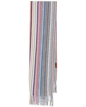 Missoni Sjaal Met Franje - Wit