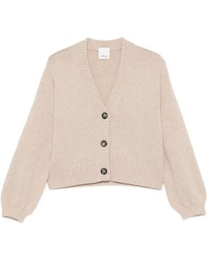 Allude Cardigan Mit V-Ausschnitt - Natur