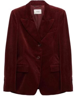 Dorothee Schumacher Corduroy Peak-Lapels Blazer - Purple