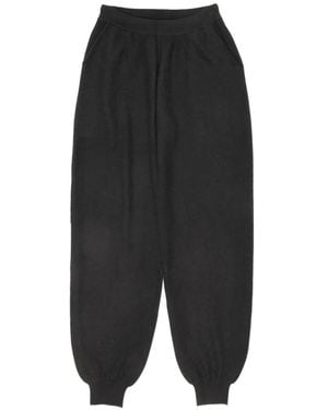 Frenckenberger Cashmere Track Trousers - Black