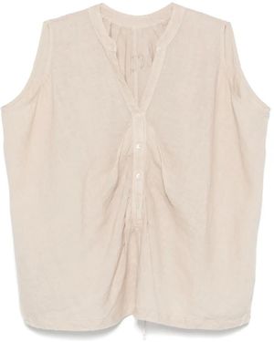 120% Lino Sleeveless Top - Natural