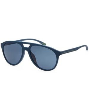 ARMANI EXCHANGE Matte-Finish Pilot-Frame Sunglasses - Blue