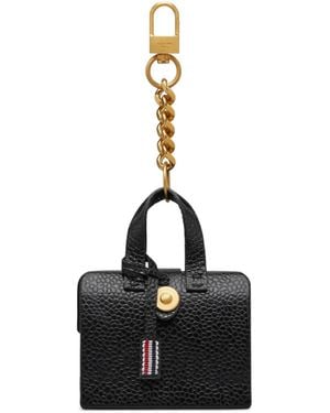 Thom Browne Soft Caviar Agneau Mr. Thom Charm - Black