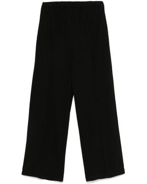 Alysi Wide-Leg Trousers - Black