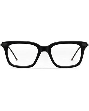 Thom Browne Occhiali Rettangolari - Nero