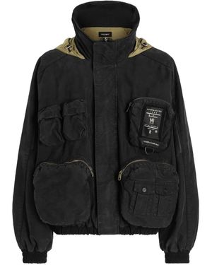 Dolce & Gabbana Waxed Natté Bomber Jacket - Black