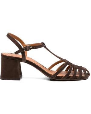Chie Mihara Mustel Caged Sandals - Brown