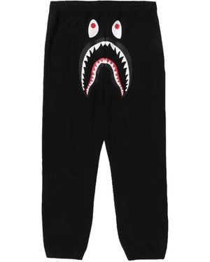 A Bathing Ape Shark Track Trousers - Black