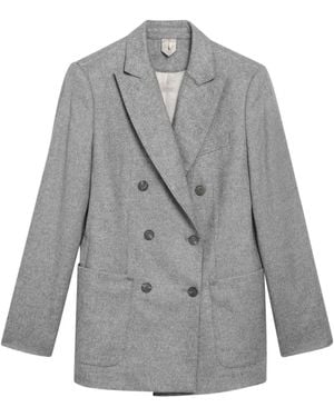Max Mara Flash Double-Breasted Blazer - Grey