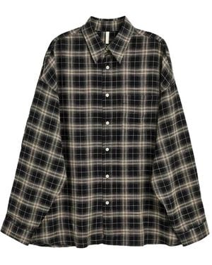 sunflower Stable Plaid Shirt - Black