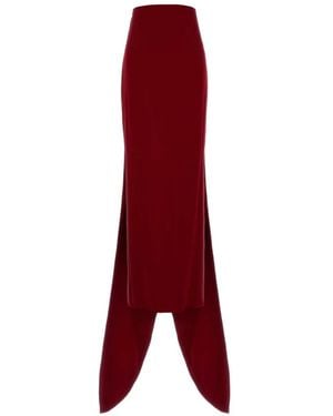 Valentino Garavani Skirt Solid Cady Raso - Red