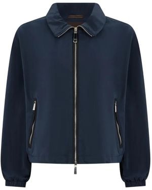 Moorer Zipped Jacket - Blue