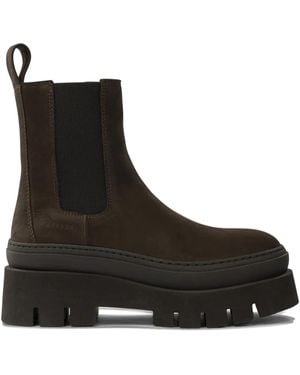 COPENHAGEN Platform Chelsea Boots - Black
