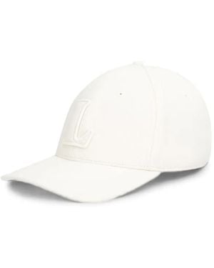 Lacoste Casquette À Patch Logo - White