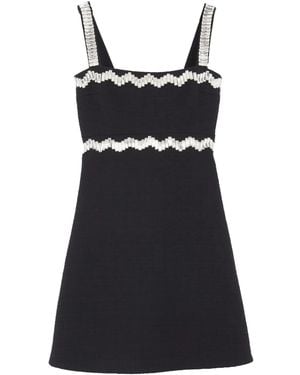 Patou Crystal-Embellished Dress - Black