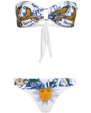 Amir Slama Bikini Con Nodo - Blu