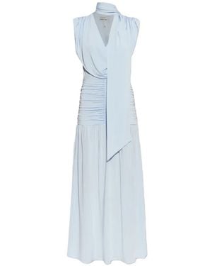 Gestuz Vestido Largo Gzlaily Drapeado - Azul