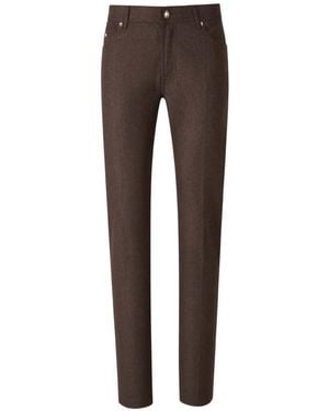 Marco Pescarolo Nerano Logo-Plaque Slim-Fit Jeans - Grey