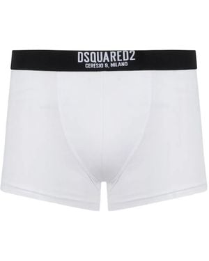 DSquared² Logo-Waistband Boxers - White