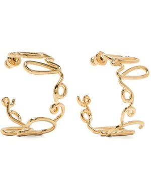 Chloé The Iconic Hoop Earrings - Metallic