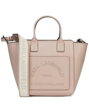 KARL LAGERFELD Sac Cabas K/Daily À Logo Perforé - Natural
