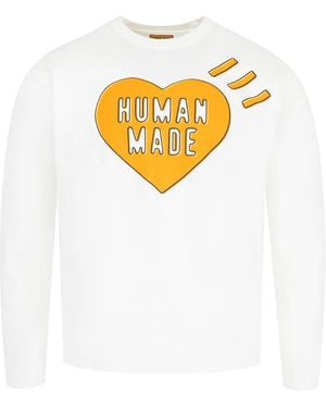 Human Made Heart-logo long-sleeve T-shirt - Weiß