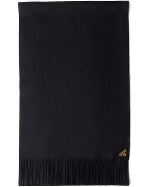 Prada Schal Mit Logo - Schwarz