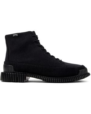 Camper Recycled Pix Lace-Up Boots - Black