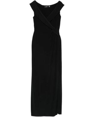 Ralph Lauren Crossover Knot Dress - Black