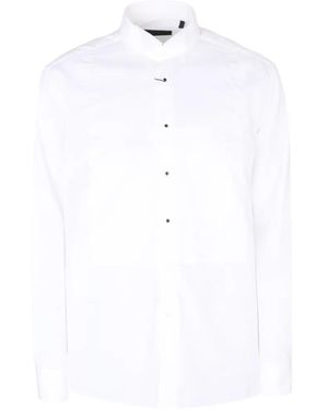 Corneliani Wing-Tips Bib-Front Shirt - White