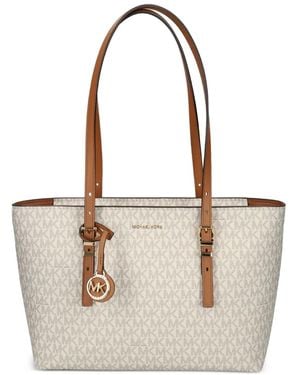 MICHAEL Michael Kors Medium Quinn Tote Bag - White