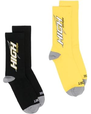 Martine Rose High On Hope Socks (Pack Of Two) - Black
