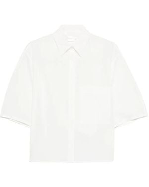 Christian Wijnants Cropped Short-Sleeved Shirt - White