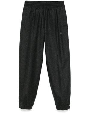 Givenchy 4G-Motif Wool Trousers - Black