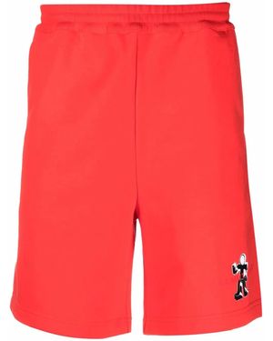Helmut Lang Logo-Detail Track Shorts - Red
