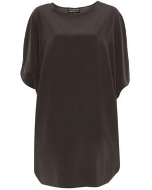 Gianluca Capannolo Iris Minikleid Mit Fledermausärmeln - Schwarz