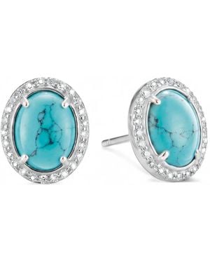 Thomas Sabo Ohrringe Mit Cabochon-Schliff - Blau