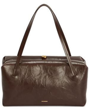 Jil Sander Goji Pillow Medium Shoulder Bag - Brown